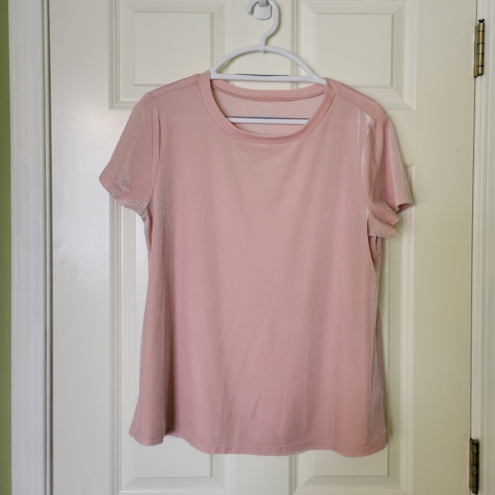 Pink Velvet Top